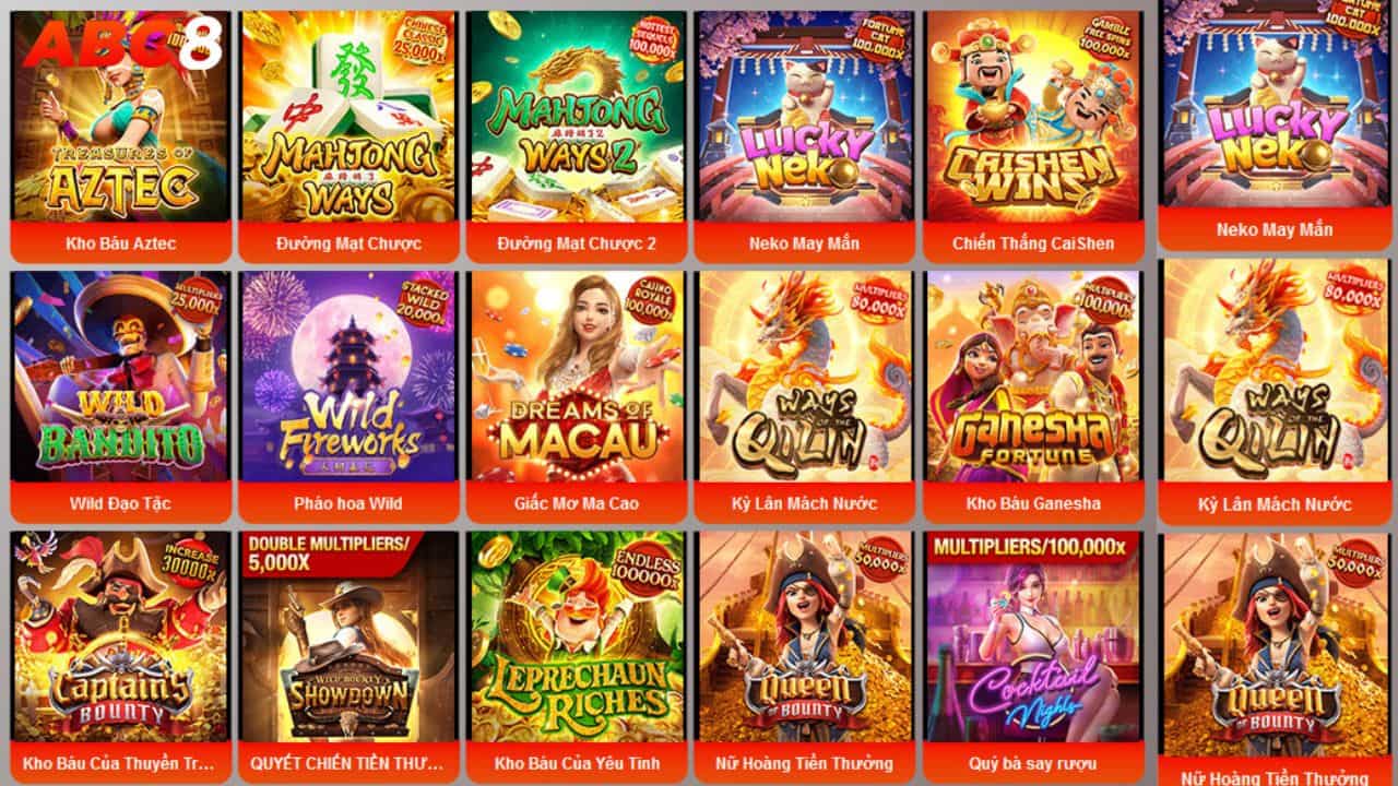 Người chơi được trải nghiệm với đa dạng các thể loại game chất lượng cao